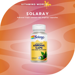 Solaray, Adrenal Caps contain 60 VegCap capsules. (V.884)