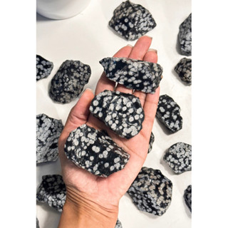 1 PC Snowflake Obsidian, Purify Your Body, Mind, &amp; Aura, Rough Snowflake Obsidian, Snowflake Obsidian, Raw Obsidian