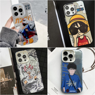 🔥NEW🔥เคสไอโฟน11 เคสกันกระแทก Case iPhone 14 13 12 Pro Max กันดั้ม โมบิลสูท กันดั้ม วันพีช สแลมดังก์ เคส for iPhone 13