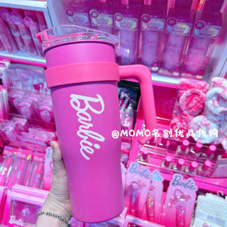 Miniso x Barbie แก้วน้ำเก็บความเย็น-ร้อนบาร์บี้ ขนาด 1600 ml แก้วน้ำบาร์บี้ แก้วน้ำเก็บคงามเย็น แก้วน้ำสีชมพุ