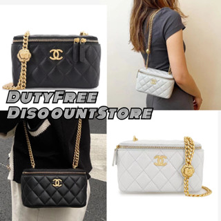 2023 spring and summer new product Chanel 23ss camellia adjustment buckle long box chain bag/ชาแนล กระเป๋าสะพายไหล่สตรีร