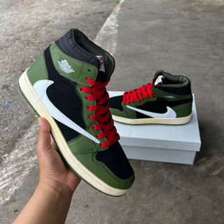 ✅รองเท้าผ้าใบ N Jordan high travis scott ✅มีพร้อมส่งค่ะ 40-45 รองเท้าลำลอง รองเท้าผ้าใบ