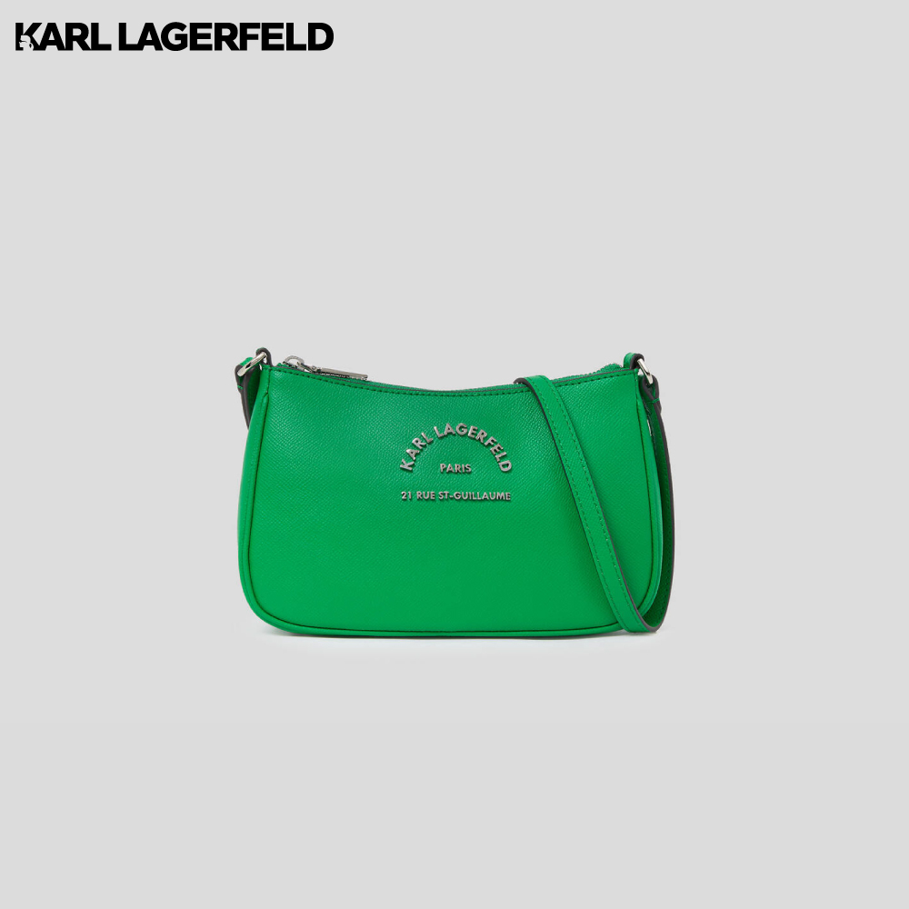 KARL LAGERFELD - RUE ST-GUILLAUME SMALL CROSSBODY BAG 235W3126 กระเป๋าสะพาย BASIL GREEN