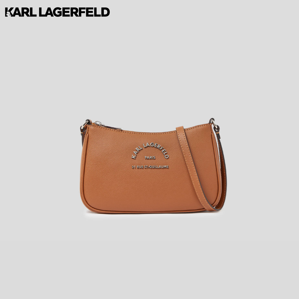 KARL LAGERFELD - RUE ST-GUILLAUME SMALL CROSSBODY BAG 235W3126 กระเป๋าสะพาย SUDAN BROWN