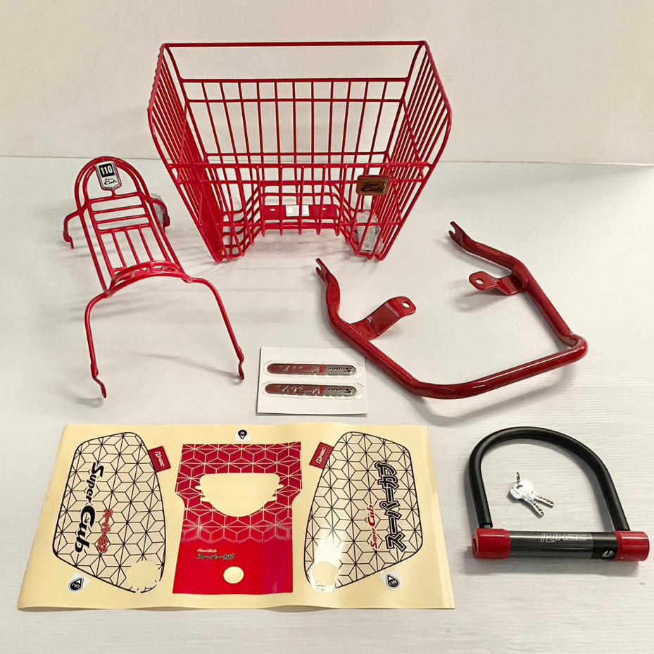 ชุดแต่ง H2C Honda super cub สีแดง ปี 2018-2020 แท้เบิกศูนย์