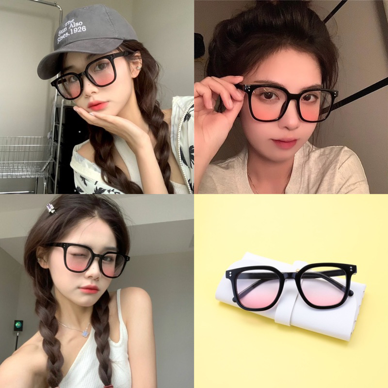 แว่นตาแฟชั่น แว่นบลัชออน  พร้อมส่งจากไทย🇹🇭