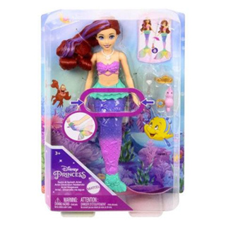 Disney Princess Swim &amp; Splash Ariel Doll ดิสนีย์ ปริ้นเซส ตุ๊กตาแอเรียลสวิมแอนด์สแปลช รุ่น HPD43