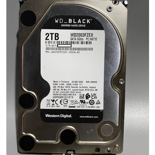 [พร้อมส่ง]Gaming Hard dirve WD 2TB Black Sata3.0 (HDD PC 3.5") ประกันศูนย์เหลือ 4 ปีครึ่ง 7200rpm