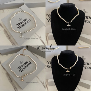 [ส่งฟรี] New Vivienne Westwood Lucrece Pearl Necklace