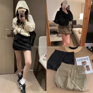 𝐍𝐄𝐖 𝐈𝐍📍cargo skirt🔥 (450฿ฟรีส่ง) กระโปรงสั้นคาร์โก้ รุ่นใหม่ได้ใจสายแฟ! ฮิตมากทรงนี้ ลุคสตรีทเท่ห์ๆแบบเกาหลีเลย wg.we