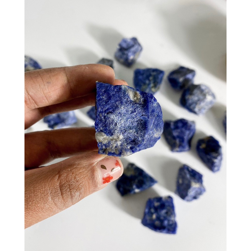1 PC Raw Sodalite, Stone of Communication & Truth, Rough Sodalite, Sodalite, Raw Crystals,