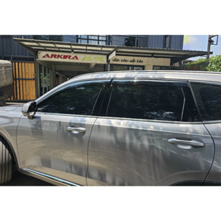 กันสาดประตูรถยนต์ อย่างดี มีแถบโครเมี่ยม HAVAL H6 ปี2021 - ปัจจุบัน !!