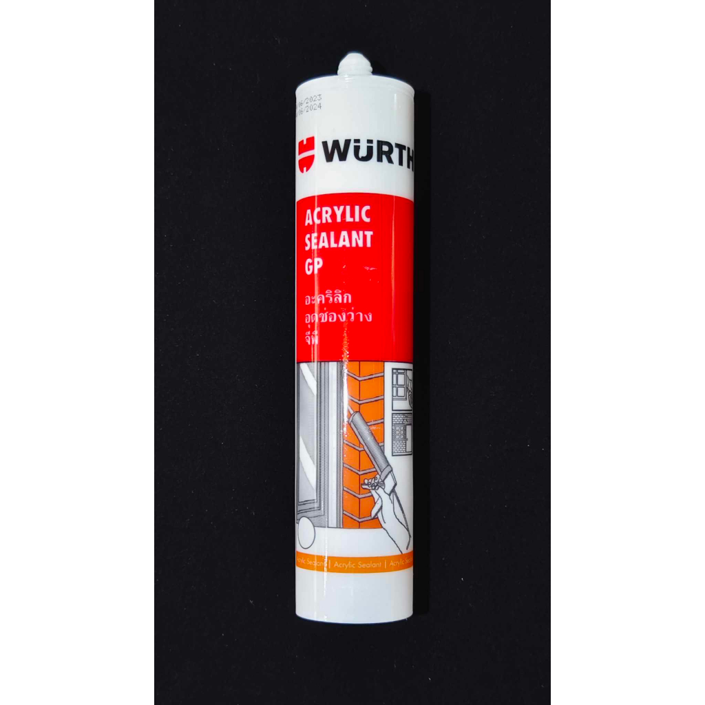 แด๊ป Wurth สีขาว อะคริลิกอุดรอยรั่วและช่องว่าง ผลิตLot ใหม่ล่าสุดใหม่มาก ทาสีทับได้ ของแท้💯ราคาถูกสุด