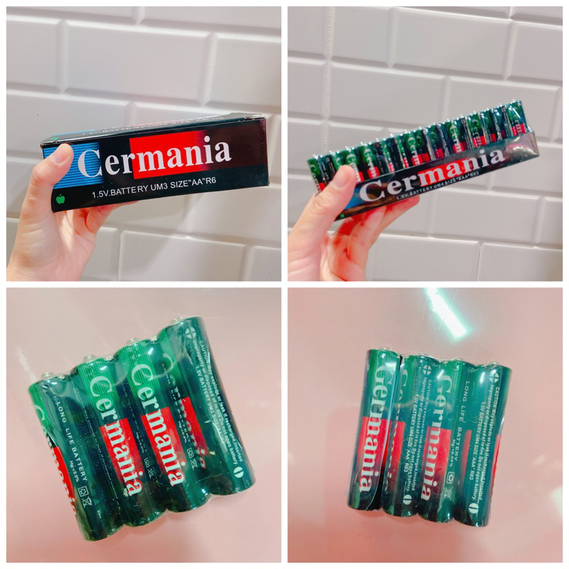 พร้อมส่ง!!! ถ่าน AA AAA cermania 3A 2Aแพ็ค 4 ก้อน