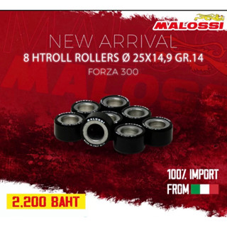 เม็ดตุ้มแรงเหวี่ยง MALOSSI สำหรับ FORZA 300  FORZA 350   น้ำหนัก 14 กรัม