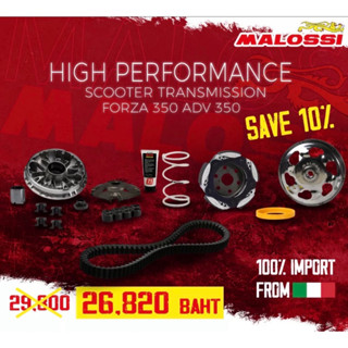 คุ้มกว่า 10% SET ชุดข้าง MALOSSI สำหรับ FORZA350/ADV350