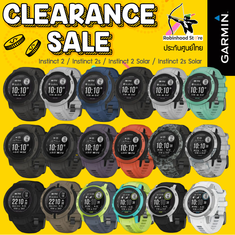#GarminInstinct2 #GarminInstinct2S #นาฬิกาวิ่งGPS #สมาร์ทวอทช์ #นาฬิกาสายอึด