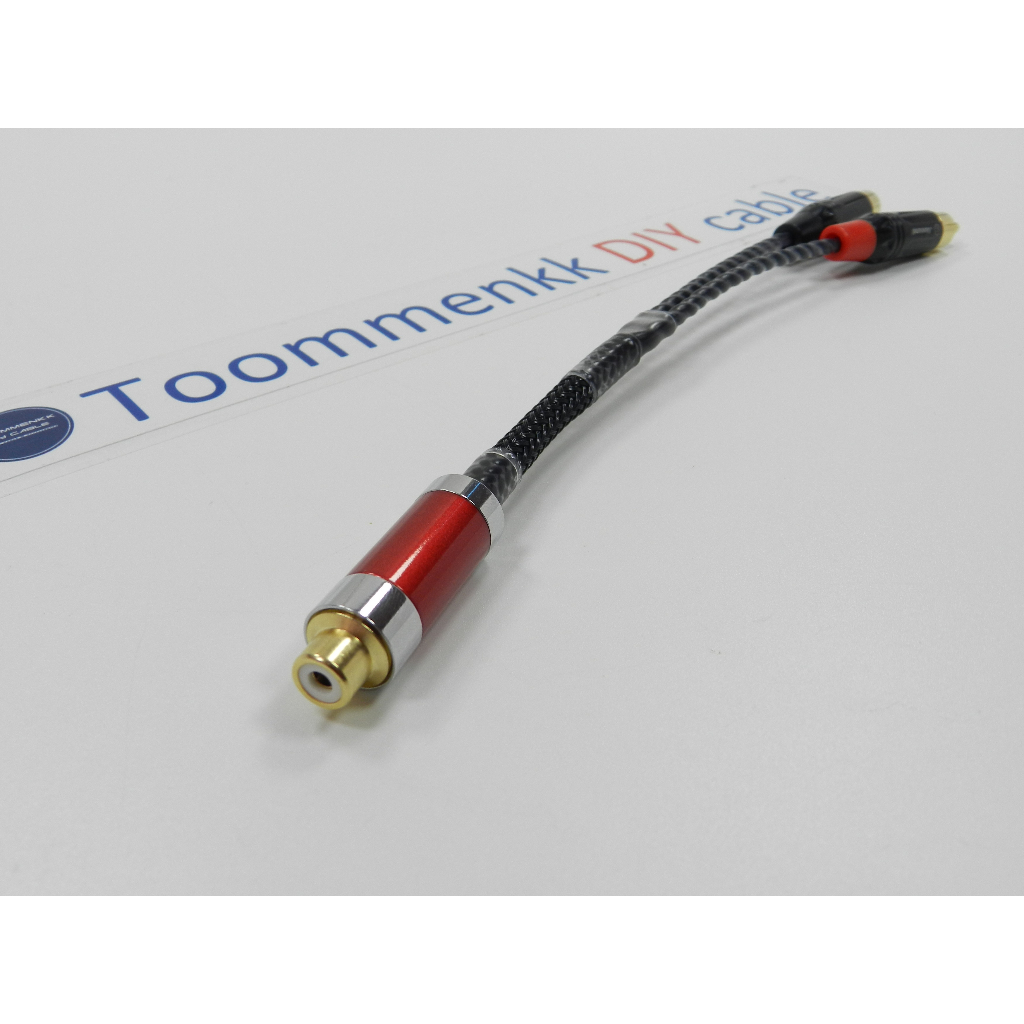ชุด สายวายซับวูฟเฟอร์ 1 ออก 2   Y-Subwoofer cable 1 out 2 (รุ่นเล็ก Canare L-4E5AT) ราคา ถูกที่สุด ดีลบีเคเค แกลเลอรีภาพที่ 2