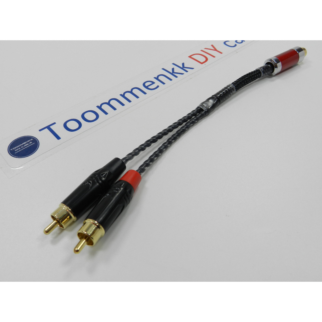 ชุด สายวายซับวูฟเฟอร์ 1 ออก 2   Y-Subwoofer cable 1 out 2 (รุ่นเล็ก Canare L-4E5AT) ราคา ถูกที่สุด ดีลบีเคเค แกลเลอรีภาพที่ 4