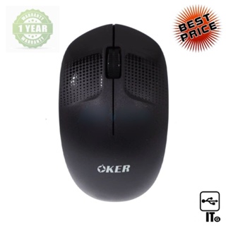 WIRELESS MOUSE OKER M439 BLACK ประกัน 1Y เมาส์ไร้สาย เมาส์ เม้าส์ เม้า เม้าท์ เมาส