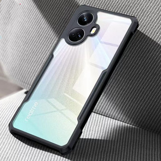 เคสขอบนิ่มหลังใสแข็ง Case Realme C53 เตสขอบดำ เคสกันกระแทกหลังใส PC+TPU พร้อมส่ง