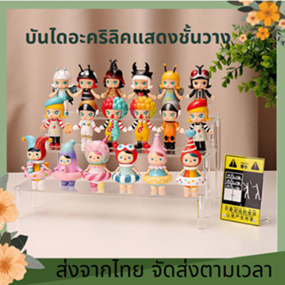 🚚ส่งจากไทย🚚 ชั้นวางเครื่องสําอางอะคริลิคสี่เหลี่ยมคางหมูสีใส ชั้นวางอะคริลิคใส ชั้นวางโมเดล