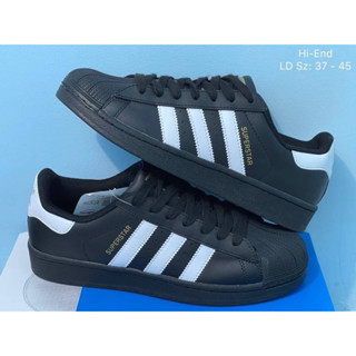 Adidas SuperStar (size36-45) Black สินค้าพร้อมกล่อง