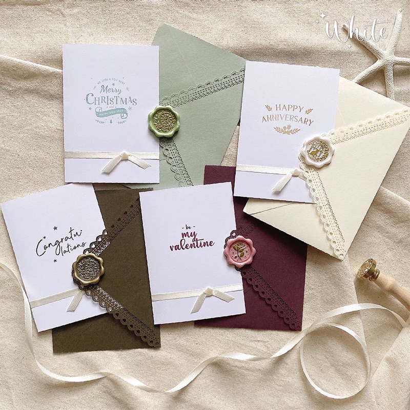 การ์ดอวยพรแฮนด์เมด เลดี้มากเว่อร์ Handmade Card (ขนาด 10x14 cm) [ไม่รับพิมพ์ข้อความด้านในการ์ด]