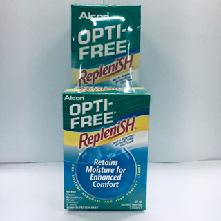 OPTI FREE Replenish ออพติ-ฟรี รีเพลนิช น้ำยาล้างคอนแทคเลนส์ ขนาด 300 ml + 60 ml