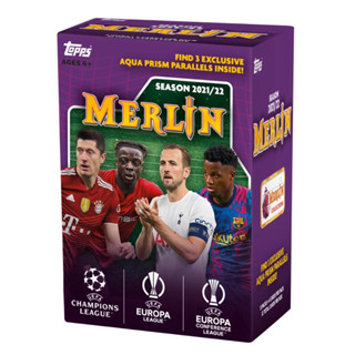 [พร้อมส่งฟรี] การ์ดสะสมฟุตบอล 2021-22 Topps UEFA Champions League Merlin Chrome Blaster Box