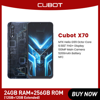 Cubot X70 Helio G99 Smart Phone 13 6.583 Inch 120Hz Refresh 12GB RAM+256GB ROM 5200 mAh Battery 100MP Camera