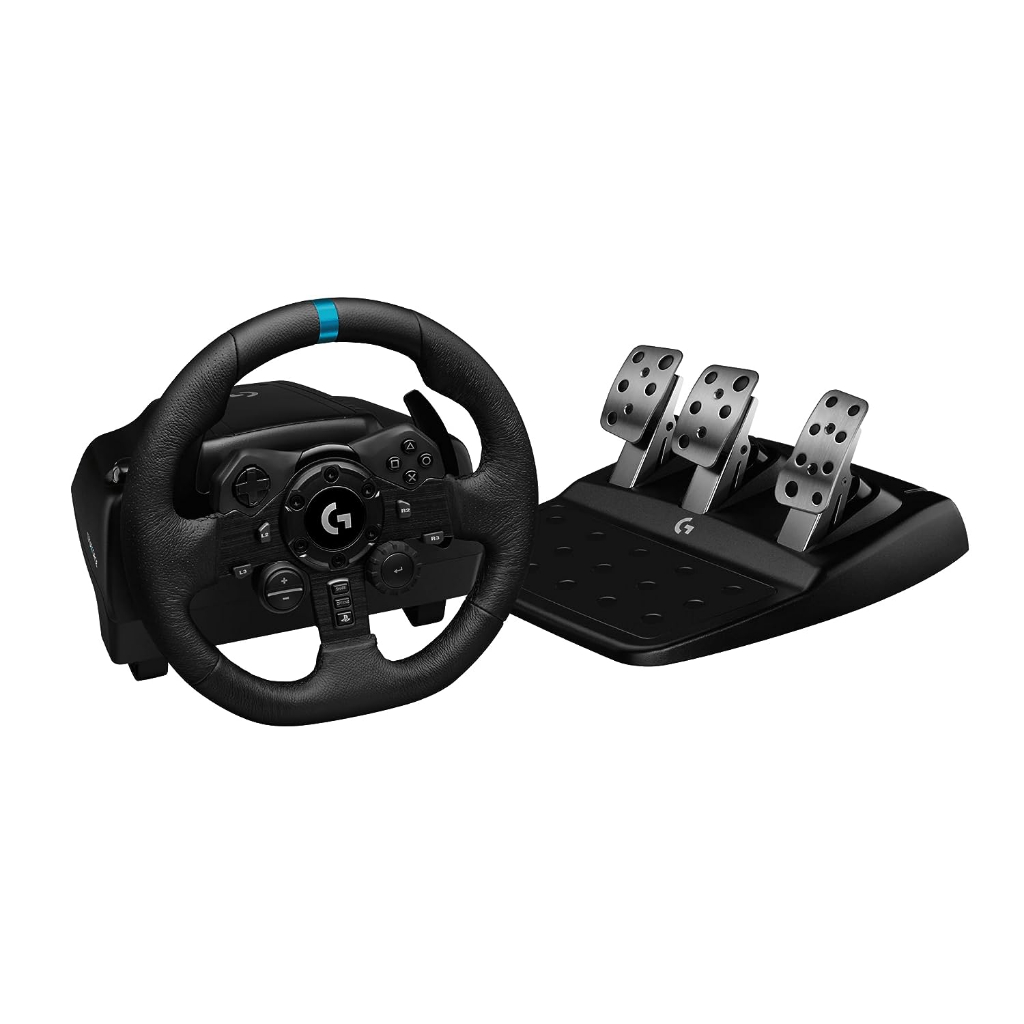 Logitech G923 Racing Wheel and Pedals TRUEFORCE สูงถึง 1,000 Hz  สำหรับ PS5, PS4, PC, Mac