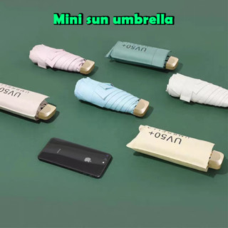 J335 สีทึบไม่มีลาย พับมินิสีพื้น กันuv น้ำหนักเบา กันแดด พกพ…