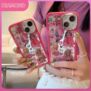 🚚เตรียมการจัดส่ง🚀เคสไอโฟน case for iphone 11 12ตุ๊กตาบาร์บี้น่ารัก เคส 14 13 12 11 pro max วัสดุกระจ ทนทาน