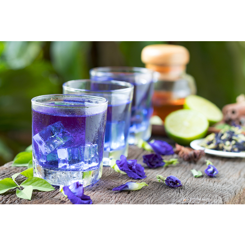 ดอกอัญชันอบแห้ง คุณภาพดี ขั้วเขียว 1 กิโลกรัม Butterfly Pea 1 kg