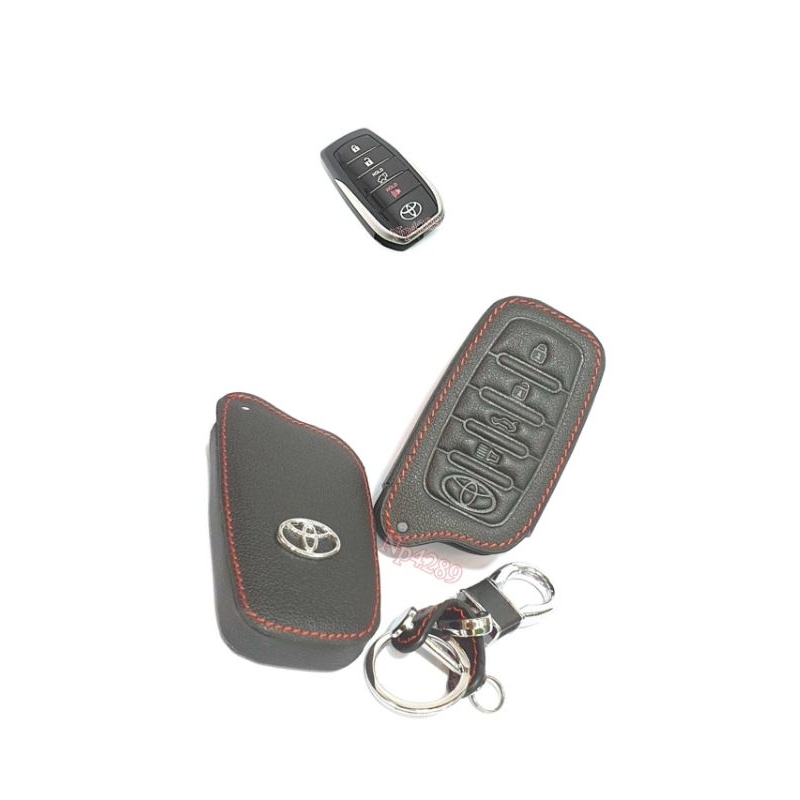 หุ้มกุญแจ รถยนต์  ( แบบหนัง รถ ตัวรีโมท )  รถ Toyota  Fortuner  / Camry - 2018