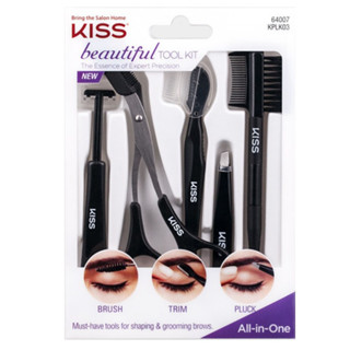 Kiss Beautiful Brow Tool Kit - Grooming อุปกรณ์สำหรับตกแต่งคิ้ว