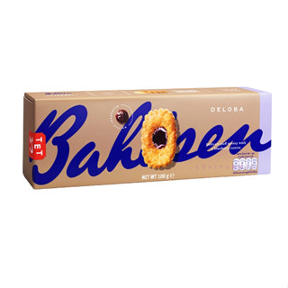 Bahlsen by Deloba 100 g.บาวเซ่น เดโลบา พัฟสอดไส้แยมบลูเบอร์รี่