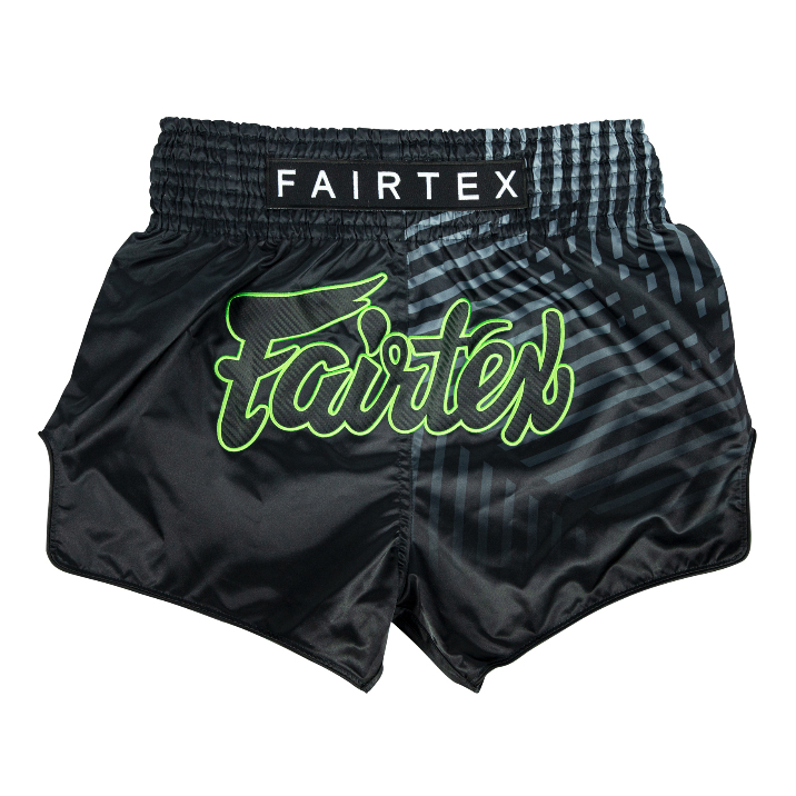 Fairtex กางเกงมวย กางเกงมวยไทย รุ่นพิเศษ BS1924 Muay Thai Shorts - Racer Black (ดำ)