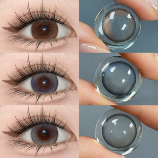 Midroo🍭คอนแทคเลนส์ Natural Color สีเทาธรรมชาติ Butter Bean ขนาดใหญ่-14.2mm