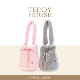 Teddy house : Fluffy Mini Bucket Bag กระเป๋าขนนุ่ม กระเป๋าสะพายไหล่ กระเป๋าเฟชั่น กระเป๋าสะพายข้าง กระเป๋าคล้องมือ