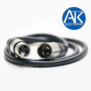 สาย XLR ผู้ เมีย สายสัญญาณ XLR ผู้ ออก เมีย สายสัญญาณสำเร็จ ยาว 1 เมตร แคนนอลผู้ ออก แคนนอลเมีย ยาว 1 m จำนวน 1 เส้น