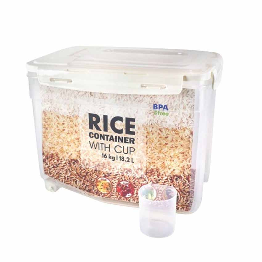 DL กล่องข้าวสารมีล้อ No.1399 ขนาด 16kg.