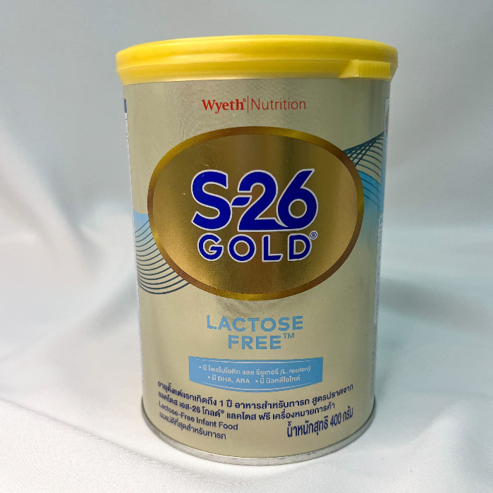 S-26 Gold Lactos free สูตร 1 (400 กรัม) exp.31/7/2024