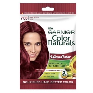 GARNIER Color Naturals 7.65 Raspberry Red (สีแดงราสเบอร์รี่)