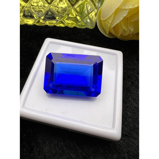 แทนซาไนท์ (Tanzanite) พลอย LAB MADE 100%. ราคาดีมาก! ราคาเป็นเม็ด.Tanzanite 20x27mm 50 กะรัต CARATS DROP SHAPE