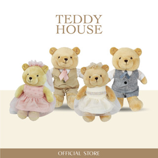 TEDDY HOUSE :Martie  sweet couple martie ขนาด12 นิ้ว พร้อมชุด น้องหมีคู่รัก