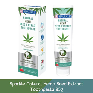 Sparkle Natural Hemp seed extract Toothpaste 85g. สปาร์คเคิล เนเชอรัล เฮมพ์ ซีด เอ็กซ์แทรค ทูธเพสท์ 85กรัม