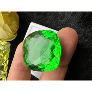 มรกต เอมเมอรัล Green Emerald very fine lab MADE 25X25 มม mm..50 กะรัต 1เม็ด carats รูปร่างกลม (พลอยสั่งเคราะเนื้อแข็ง)