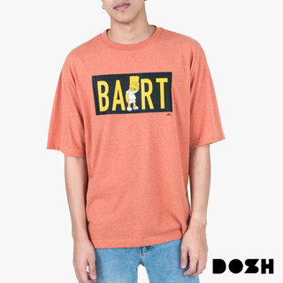 DOSH OVERSIZED SHORT SLEEVE T-SHIRTS THE SIMPSONS เสื้อยืดโอเวอร์ไซส์ FLSIMT5002-OR